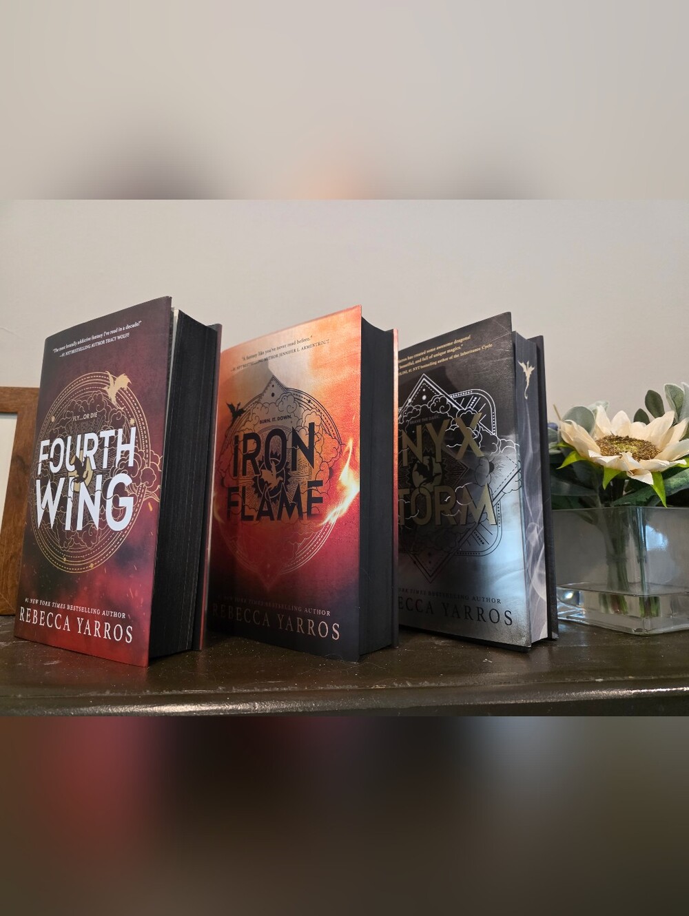 Rebecca Yarros - Fourth Wing, Iron Flame And Onyx Storm - 1st Ed/1st Print